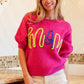 BiBi MOM Contrast Round Neck Sweater