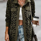 Full Size Leopard Buttoned Jacket