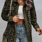 Full Size Leopard Buttoned Jacket