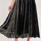 Lace High Waist Midi Skirt