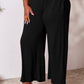 Double Take Full Size Smocked Wide Waistband Wide Leg Pants