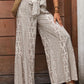 Perfee Printed Wide Leg Pants