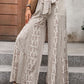 Perfee Printed Wide Leg Pants