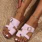 PU Leather Open Toe Sandals