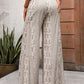 Perfee Printed Wide Leg Pants