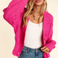 Haptics Full Size Button Down Crop Long Sleeve Cardigan