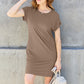 Basic Bae Full Size Round Neck Short Sleeve Dress with Pockets