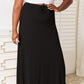 Double Take Full Size Soft Rayon Drawstring Waist Maxi Skirt