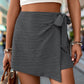 Perfee Tied Textured High Waist Shorts