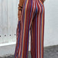 Perfee Tied Geometric Wide Leg Pants