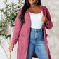 Basic Bae Full Size Hooded Sweater Cardigan