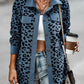 Full Size Leopard Buttoned Jacket