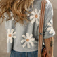 Flower Round Neck Half Sleeve T-Shirt