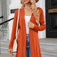 Open Front Long Sleeve Cardigan