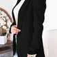 Collared Neck Puff Sleeve Blazer