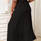 Double Take Full Size Soft Rayon Drawstring Waist Maxi Skirt