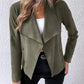 Collared Neck Long Sleeve Jacket