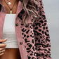 Full Size Leopard Buttoned Jacket