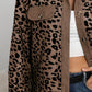 Full Size Leopard Buttoned Jacket