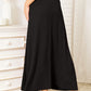 Double Take Full Size Soft Rayon Drawstring Waist Maxi Skirt