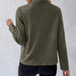 Collared Neck Long Sleeve Jacket