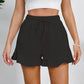 Full Size Drawstring Ruffle Hem Shorts