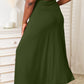 Double Take Full Size Soft Rayon Drawstring Waist Maxi Skirt